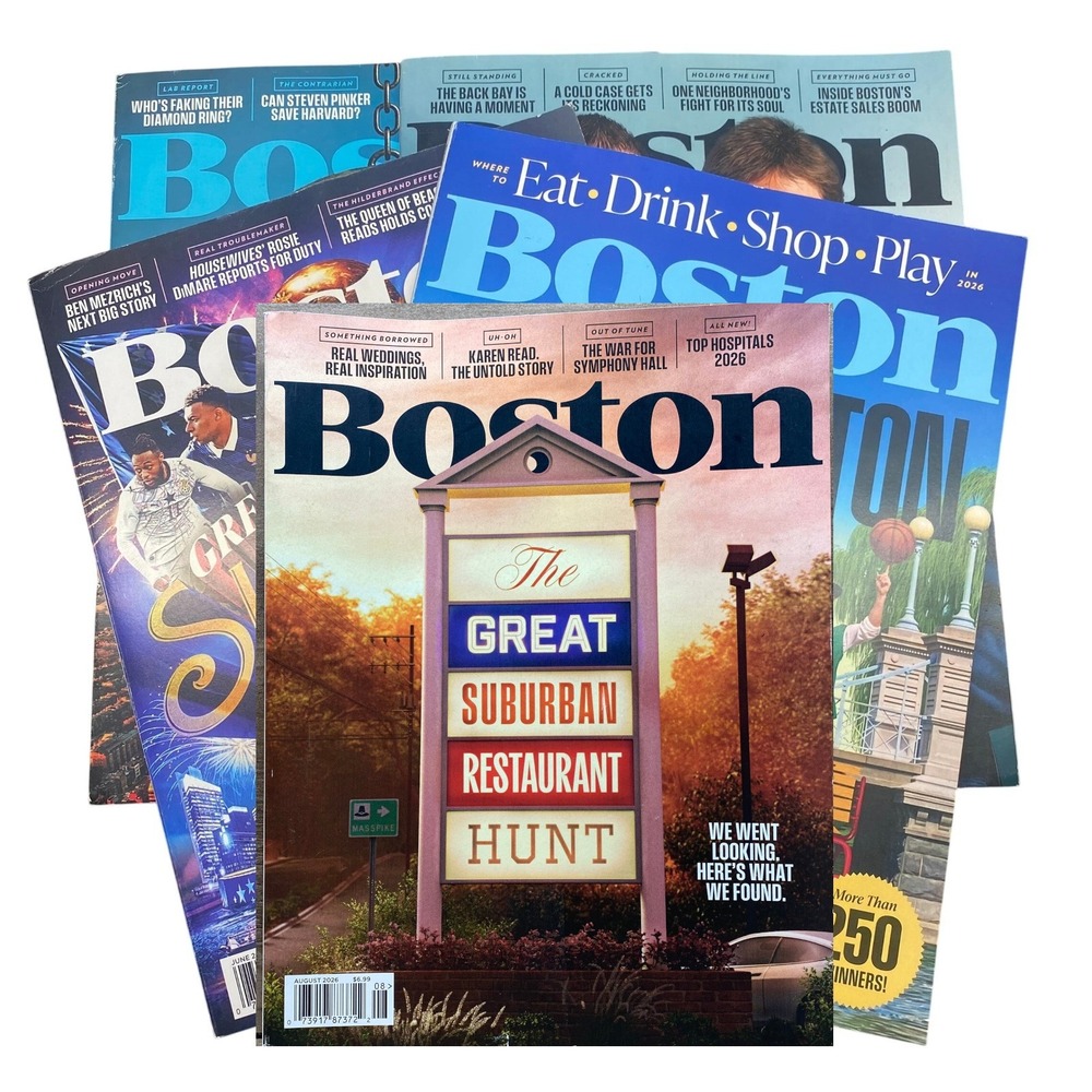 Boston Magazine Bundle Lot 5 2026 Best of Boston Real Estate Influential Harvard